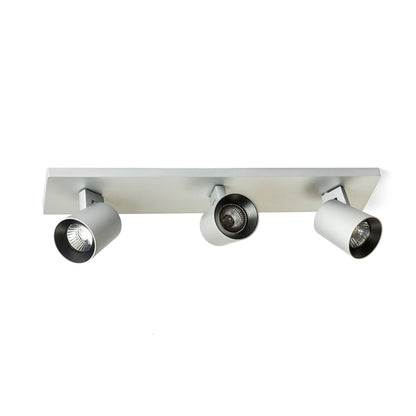 RENDL spotlight KENNY III surface mounted  brushed aluminum/black 230V LED GU10 3x8W R12919 3