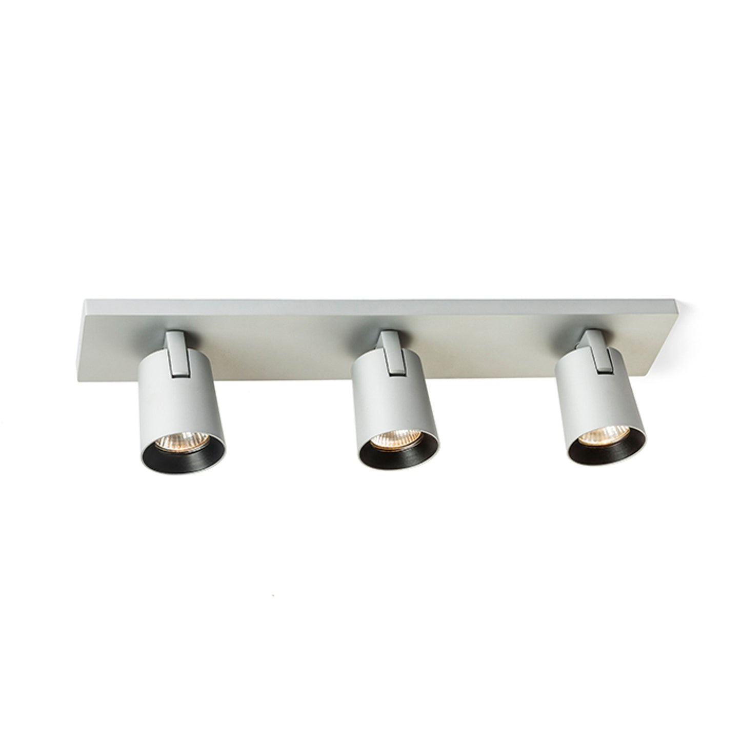 RENDL spotlight KENNY III surface mounted  brushed aluminum/black 230V LED GU10 3x8W R12919 4