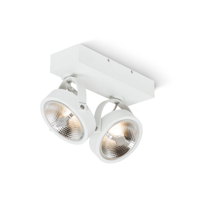RENDL spotlight KELLY LED II DIMM wall white 230V LED 2x12W 24° 3000K R13106 1