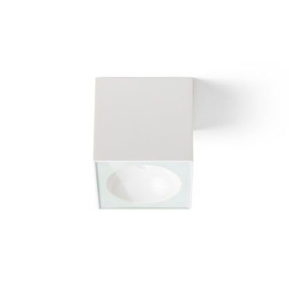 RENDL outdoor lamp SENZA SQ ceiling white clear glass 230V LED 6W IP65  3000K R13624 3