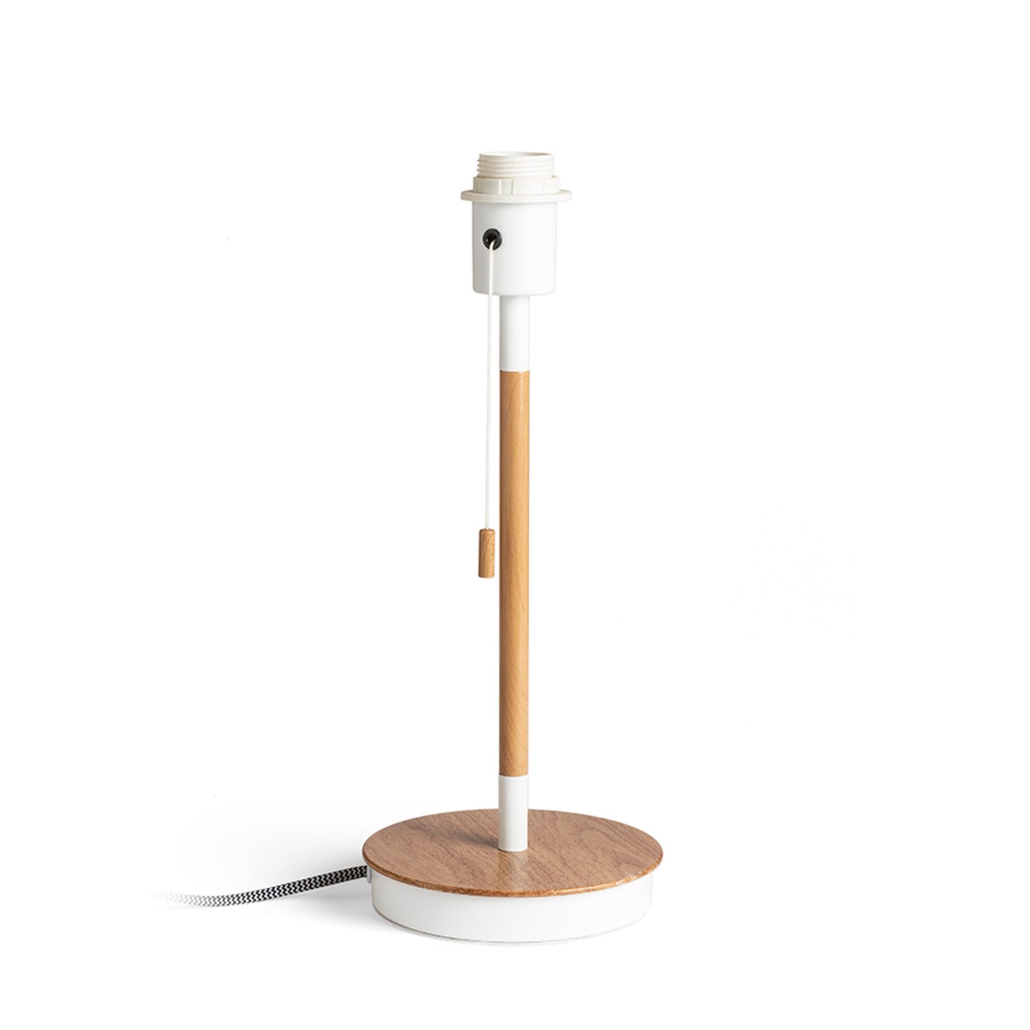 RENDL shades, shade bases, pendent sets KEITH table base with USB white beech 230V LED E27 15W R13639 1