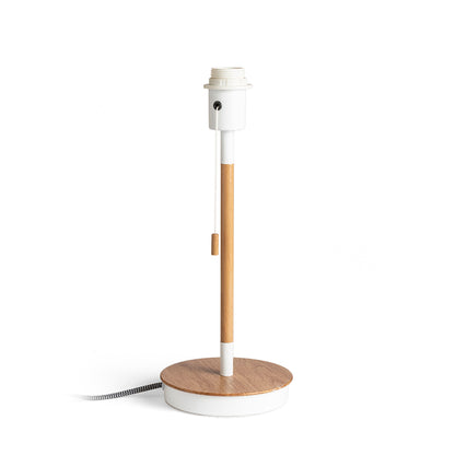 RENDL shades, shade bases, pendent sets KEITH table base with USB white beech 230V LED E27 15W R13639 1