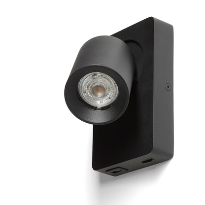 RENDL spotlight VOLTERA USB wall black  230V LED GU10 9W R13764 4