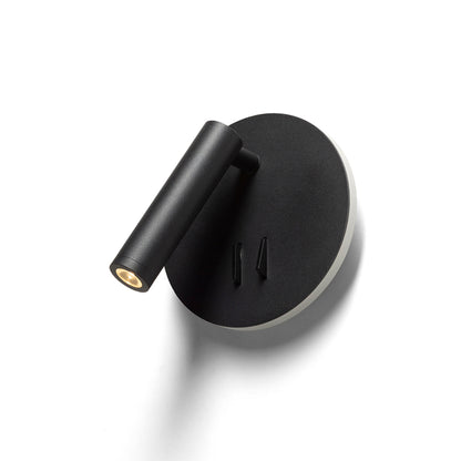 RENDL spotlight THALIA wall black satinated acrylic 230V LED 6+3W 3000K R13765 3