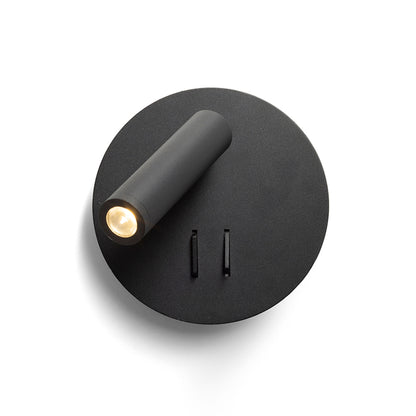 RENDL spotlight THALIA wall black satinated acrylic 230V LED 6+3W 3000K R13765 7