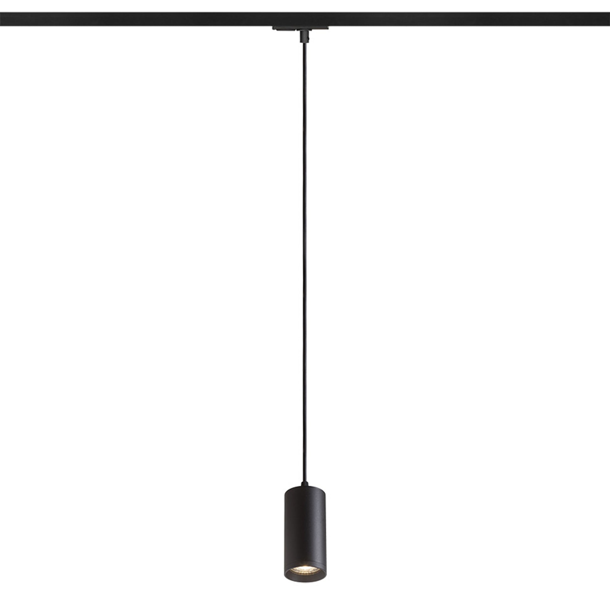 RENDL 1-circuit track system BELENOS for 1-circuit tracks pendant black  230V LED GU10 9W R13863 1