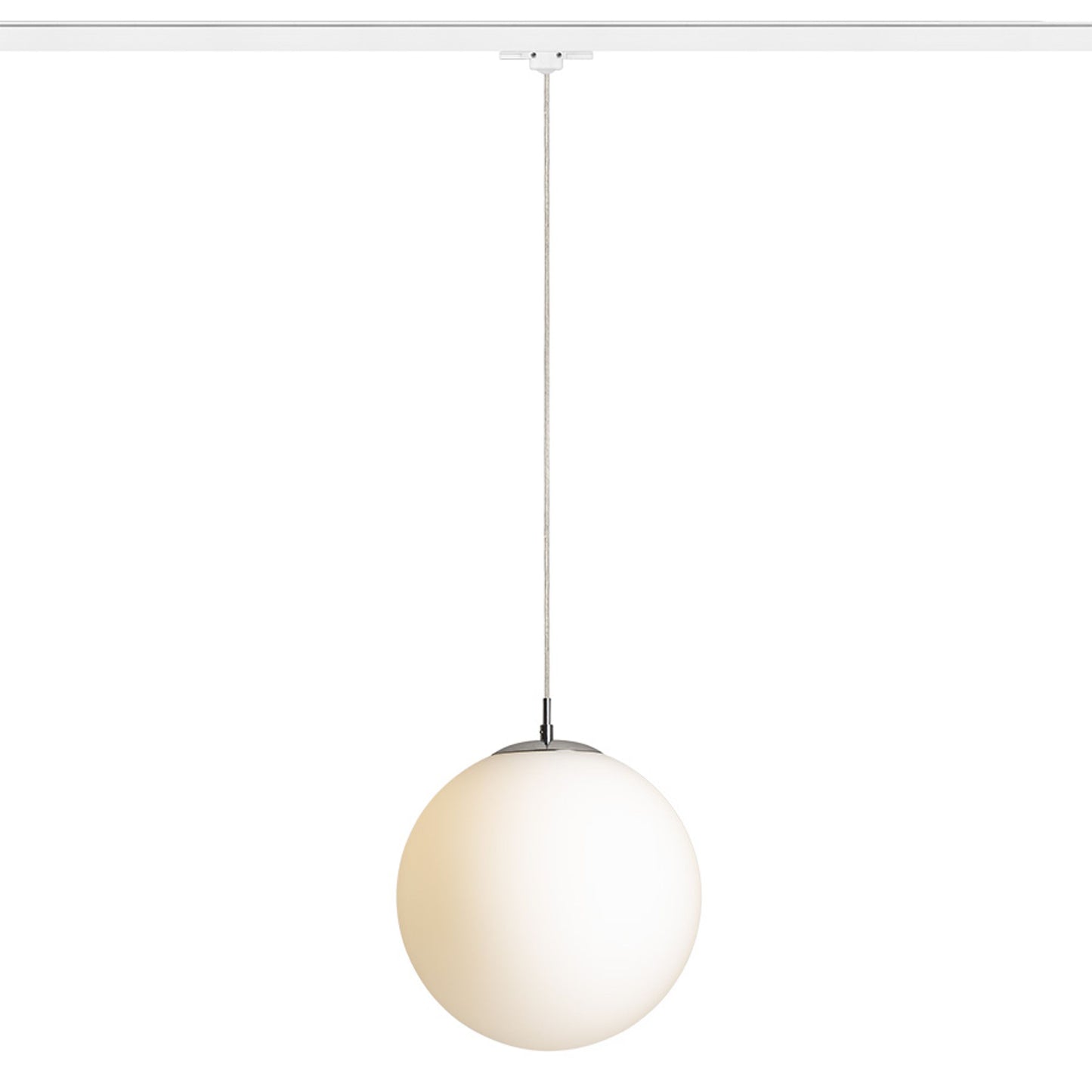 RENDL 3-circuit track system LUNA 30 for 3-circuit tracks  opal-colored glass/chrome 230V LED E27 15W R13969 3