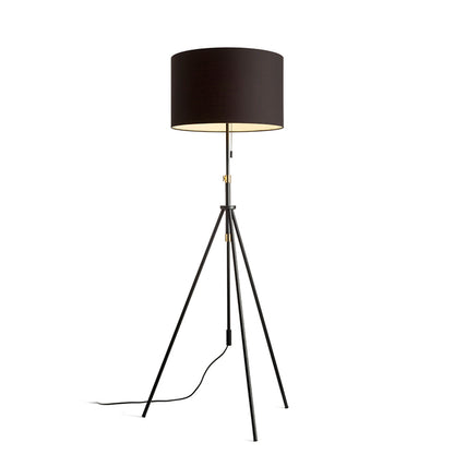 RENDL floor lamp LUTON/RON 55 floor  Polycotton black/black/metal 230V LED E27 15W R14068 1