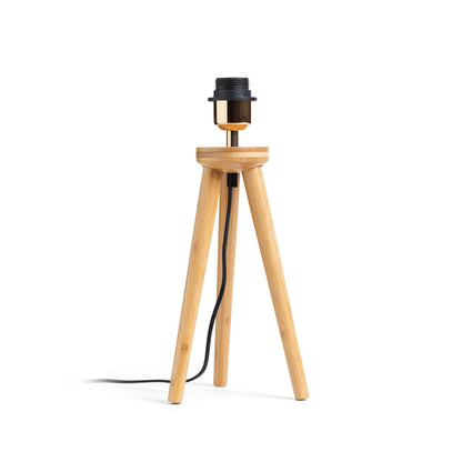RENDL shades, shade bases, pendent sets BASCO table base bamboo 230V LED E27 15W R14146 1