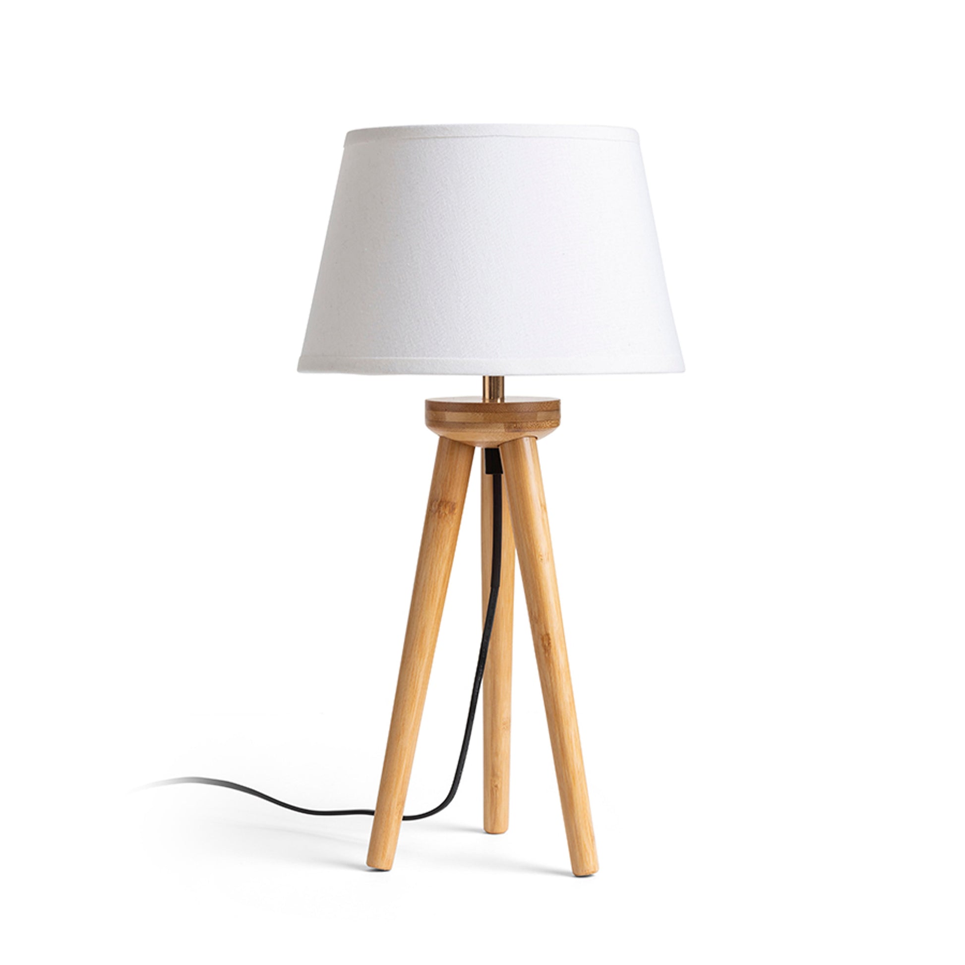 RENDL shades, shade bases, pendent sets BASCO table base bamboo 230V LED E27 15W R14146 3