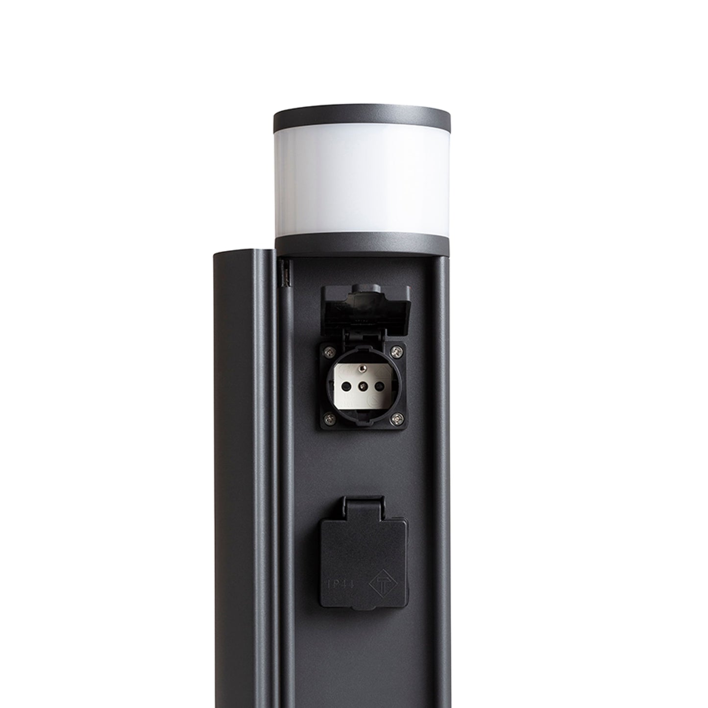 RENDL outdoor lamp JEAN 50 bollard with power sockets anthracite grey  230V LED G9 5W IP54 R14173 3
