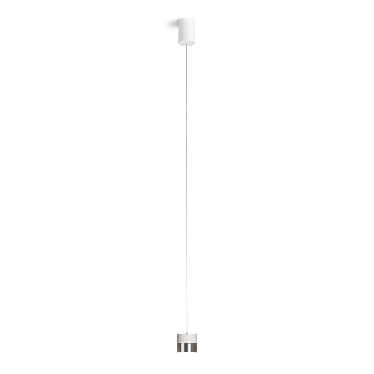 RENDL pendant lamp JUNIPER height adjustable pendant white chrome 230V LED 15W 30°  3000K R14218 3