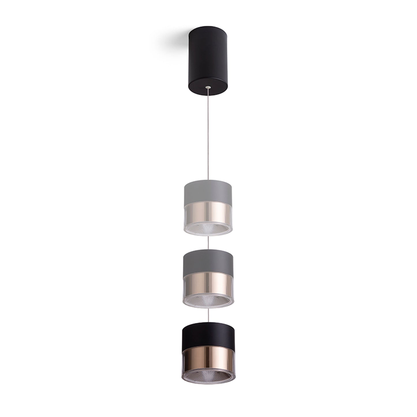 RENDL pendant lamp JUNIPER height adjustable pendant black/gold  230V LED 15W 30°  3000K R14219 3