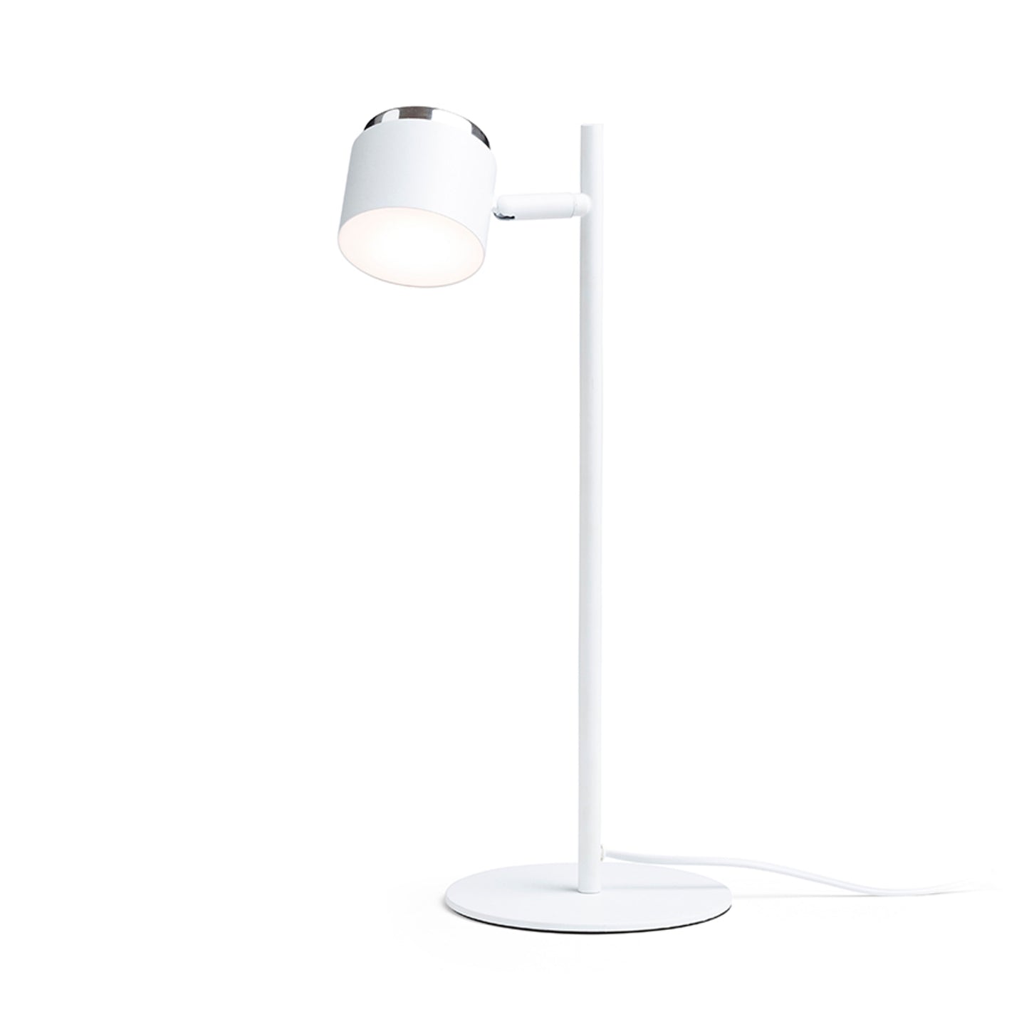 RENDL table lamp NOVA table white chrome/frosted acrylic 230V LED 4.2W 3000K R14274 1
