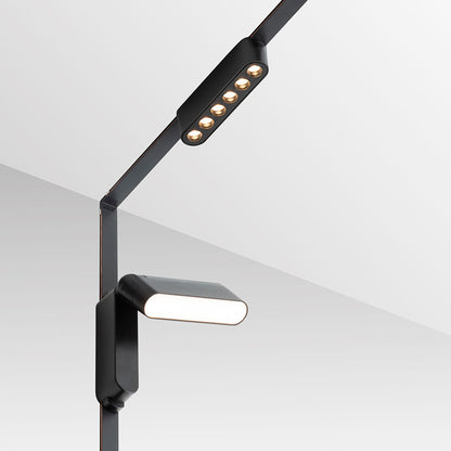 RENDL Ultra-thin track system OXONIA 11 with tilt-function for the VEGA/WAVE system black  24= LED 6W 110°  3000K 4000K 6500K R14321 14