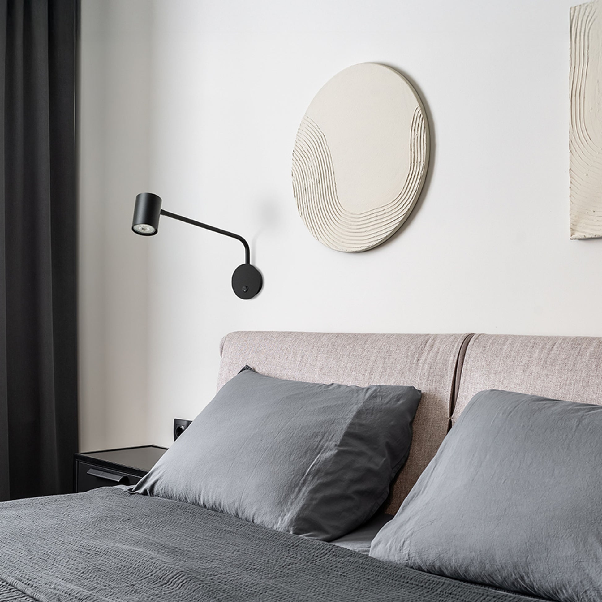 RENDL spotlight FILIP on an arm black 230V LED GU10 5W R14486 3
