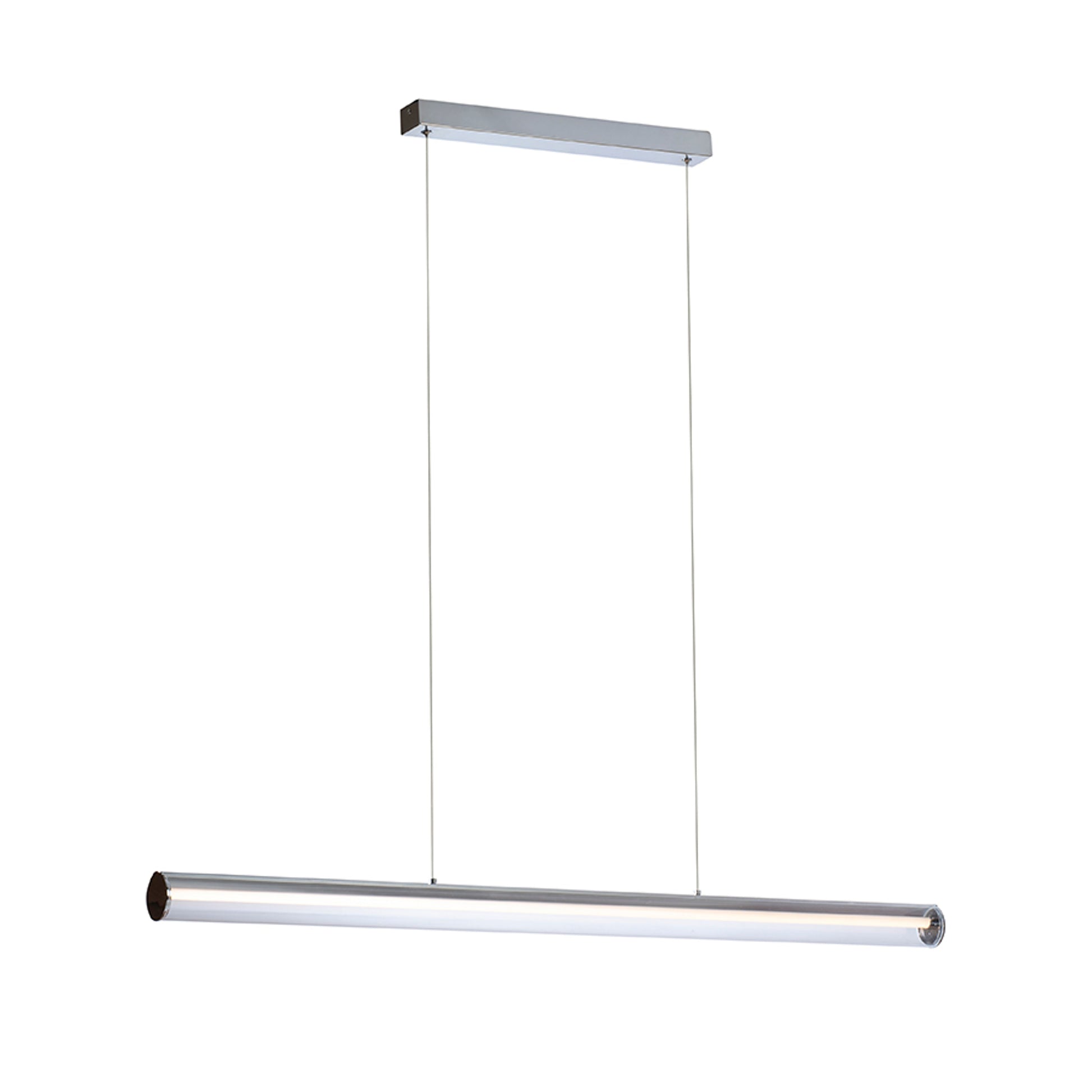 RENDL pendant lamp RIVIER LED I pendant chrome/clear acrylic 230V LED 24W 3000K R14493 1