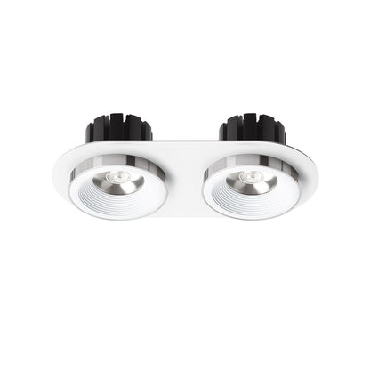 RENDL recessed light SHARM R II recessed white chrome 230V LED 2x10W 24° 3000K R14570 2